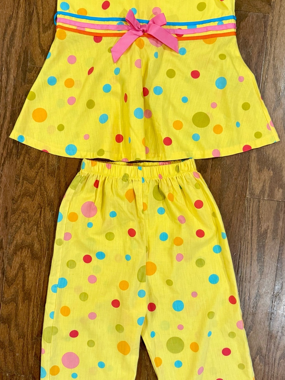 Rare Editions Yellow Polka Dot Matching Set